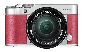 Fujifilm X-A3 ミラーレスカメラ シルバー/レッド　動作品 富士フイルム、クラシカルデザインのミラーレス一眼「FUJIFILM X